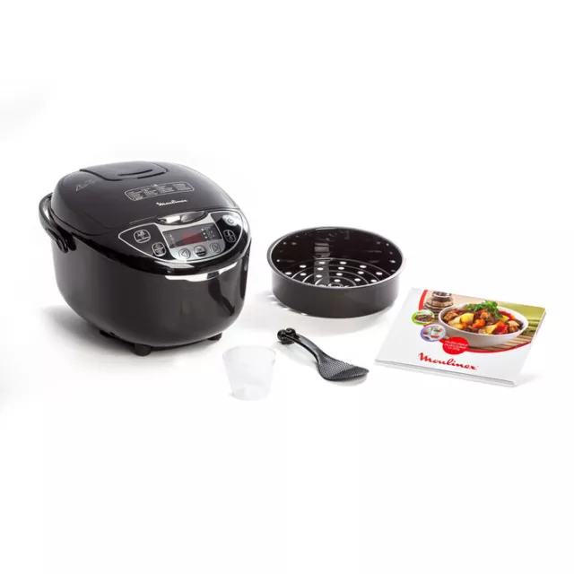 Moulinex Mk708810 Rice Cooker Fuzzy, 25 Programmi Di Cottura, 5 L, 6 accesori