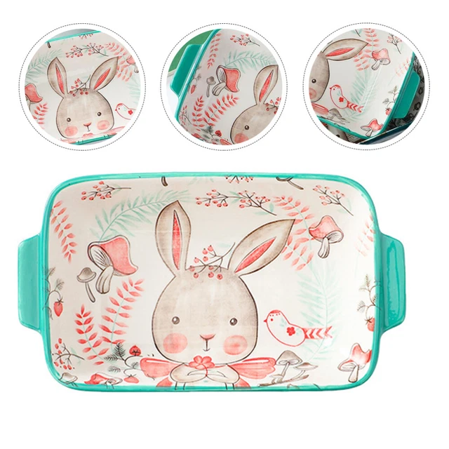 Ceramic Bakeware Ceramics Easter Muffin Ptray Casserole Baking Dish Pan