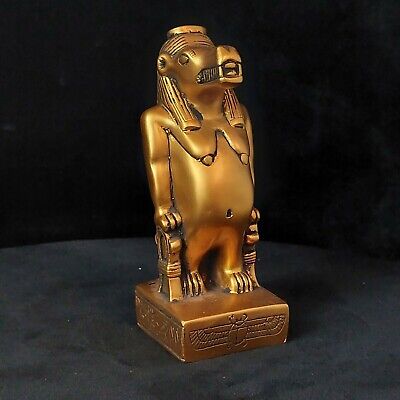Gold Black Ancient Egyptian Statue Taweret Hippos Goddes of Childbirth Pharaonic 3