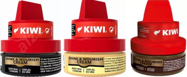 Kiwi Shoe Cream Jar Polish 50ml - choose your colour