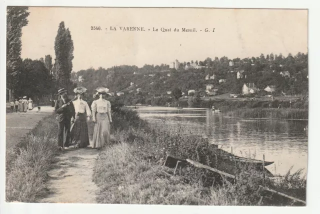 LA VARENNE SAINT HILAIRE - Val de Marne - CPA 94 - le quai du Mesnil