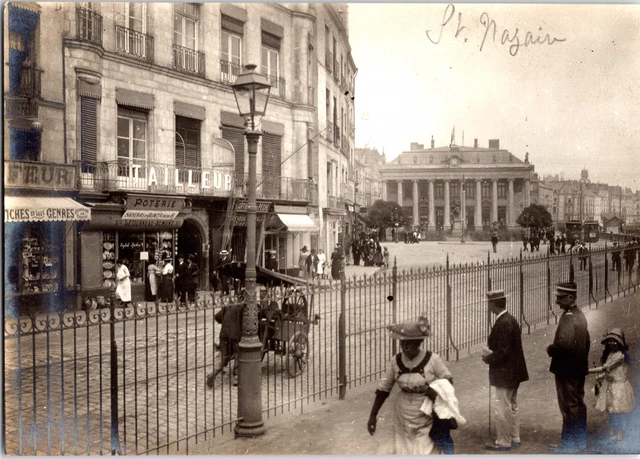 Tirage Vintage De Saint-Nazaire - Photo D'Époque Circa 1900 - Format 8x11 Cm - Original