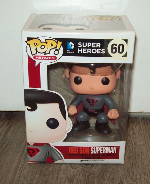 Red Son Superman Funko POP #60 DC Heroes Vaulted Exclusive Vinyl Figure Rare New