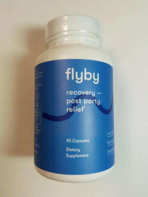 Flyby Recovery Post Party Relief Hangover Pills - 30 Capsules EXP 10/2024 New