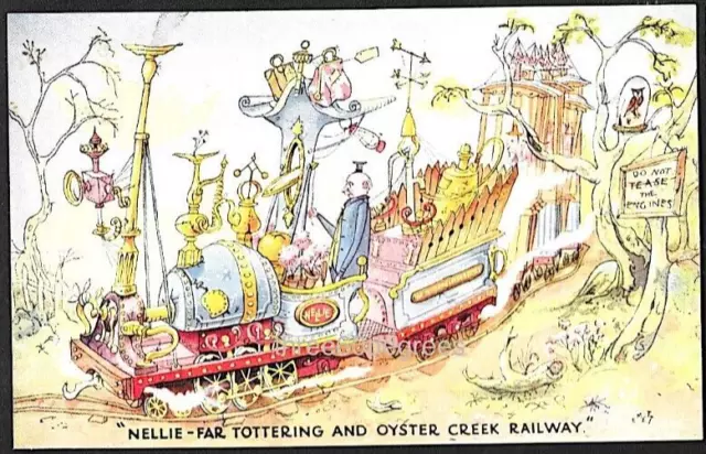 Vintage Art Postcard: Nellie ~ Far Tottering and Oyster Creek Railway, Battersea