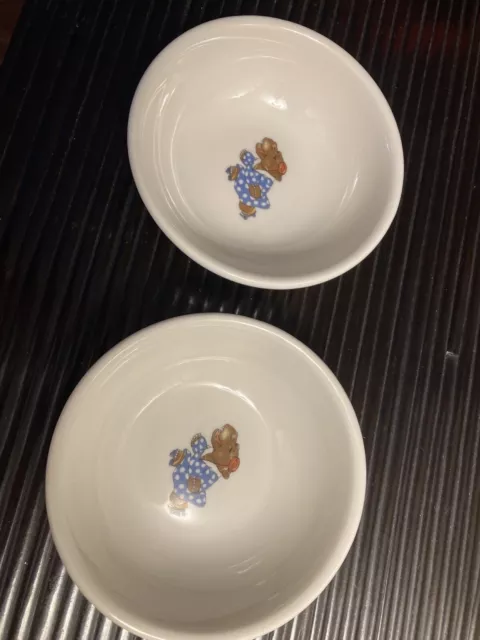 Two Great Northern Railroad Syracuse Rocky Pattern China Children’s Bowls