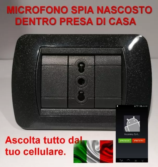 SPY microfono ambientale microspia nascosta LIVING INTERNATIONAL Sim card 4G