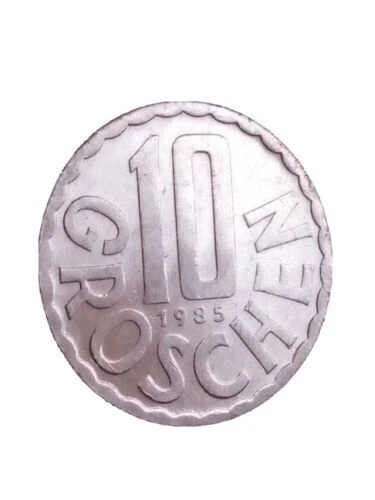 Austria, 10 Groschen, 1985, Vienna Aluminum, KM# 2878 Kayihan coins