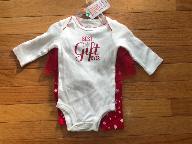 Just One You/Carters Best Gift Ever 2PC TUTU OUTFIT 3 Mnth GIRL Infant Christmas