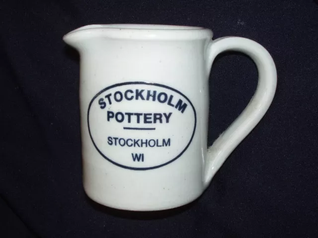 Stockholm Pottery Wisc Wisconsin Wi Creamer Diane Millner Small Pitcher Syrup