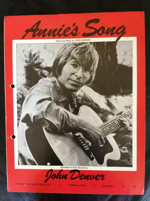 John Denver - ""Annies Song"" - Spartiti Vintage Anni '70!
