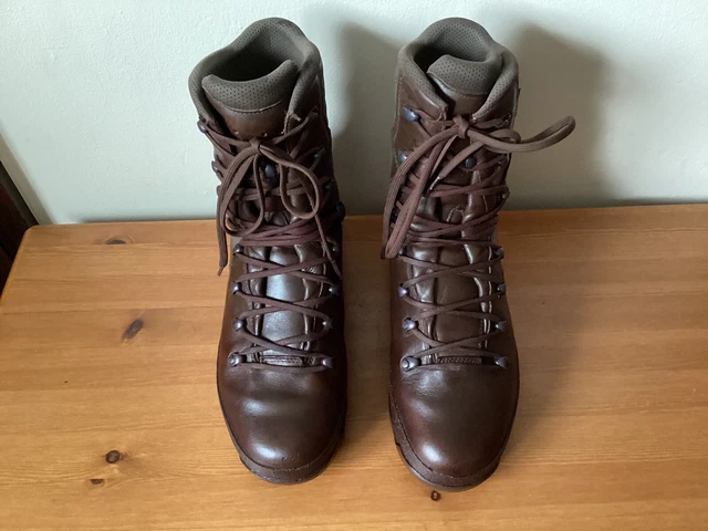 HAIX Cold Wet Weather Brown Leather Boots – British Army Surplus – Full Leather – Men's