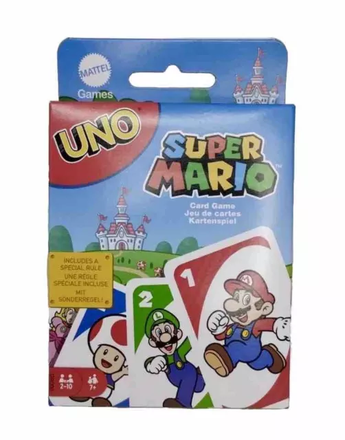 Uno Super Mario Mattel Tarjetas De Juego Nuevo