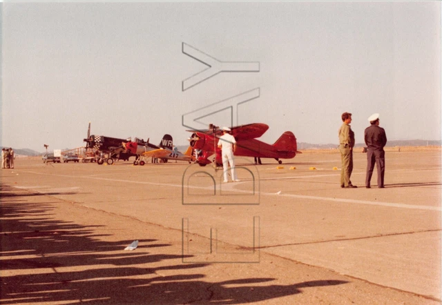 Found Photo 3.5x5 Amelia Earhart's Stinson Reliant 5B And F4U Corsair #25 H43