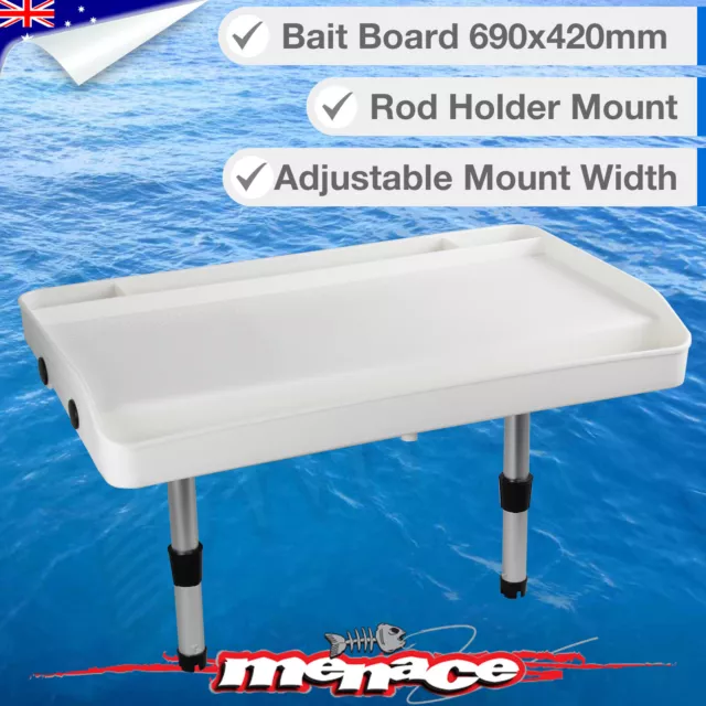 EXTRA LARGE Boat BAIT BOARD Rod Holder Fishing Knife Cutting Filleting Table