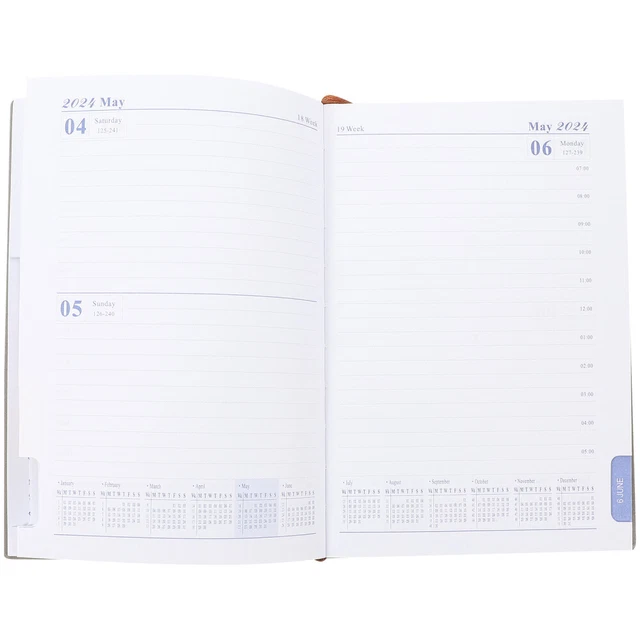 Agenda Semainier LEUCHTTURM1917 2026 A5 - 18 Mois Juillet 2025 à Décembre 2026, Couverture Rigide Noir Allemand