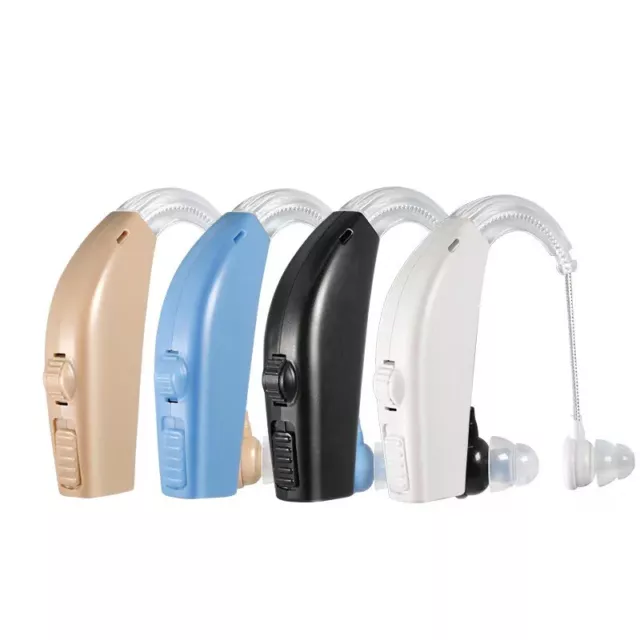 Digital Hearing Aid Aids Kit Behind the Ear BTE Sound Voice Amplifier NEW