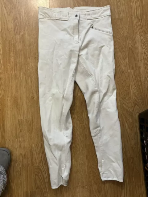 Just Togs white Competition Breeches Size 30 / 12