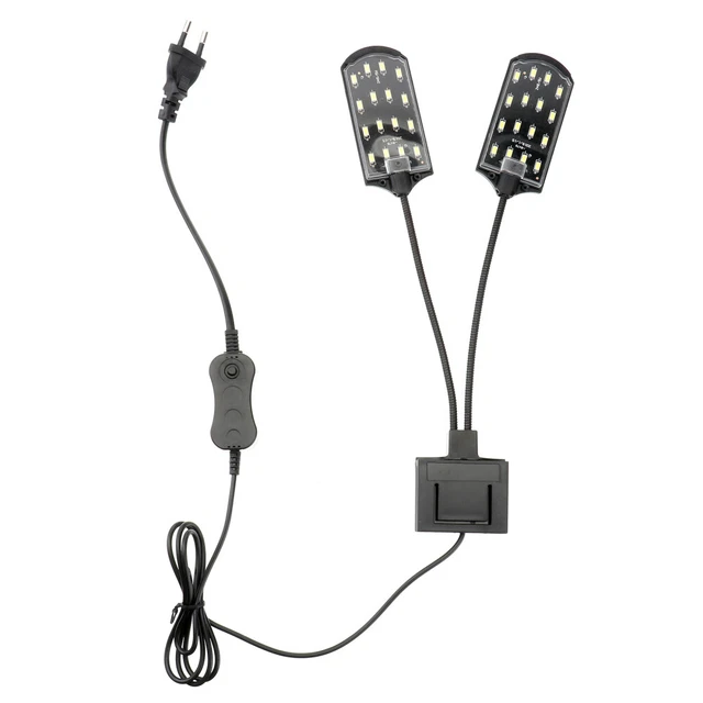 Lampada morsetto serbatoio pesci 15 W luce acquario USB illuminazione acquatica lampada impermeabile