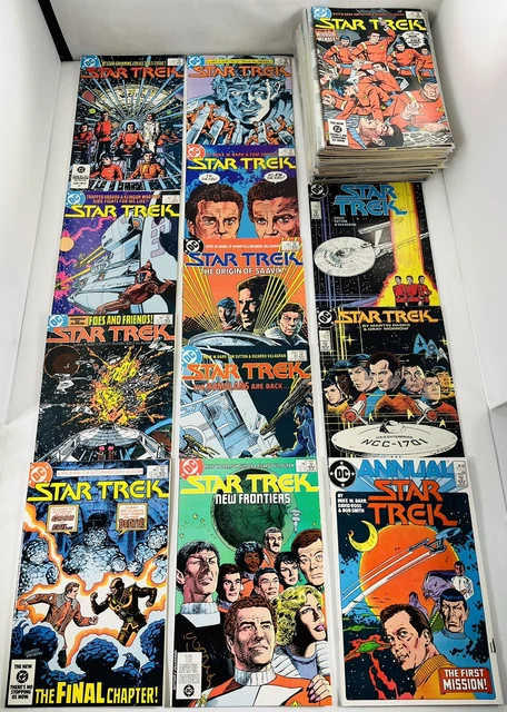 Lot Of 61 Star Trek #1-56 Complete Set / Annual 1-3 + 1 Shots Dc 1984 Vf/Nm