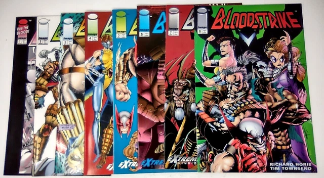 Bloodstrike Volume 1 Issues 1 2 3 4 5 6 7 8 Image Comics 1993 First Printing