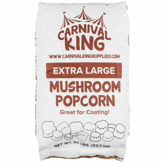 50 lb. Bag Bulk Wholesale Extra Large Mushroom Yellow Popcorn Kernels