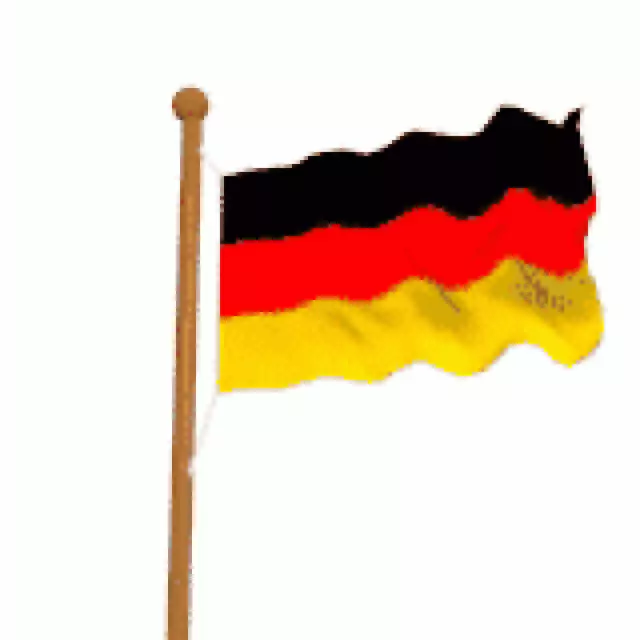 Flagge Deutschland 30x45 am Holzstiel »