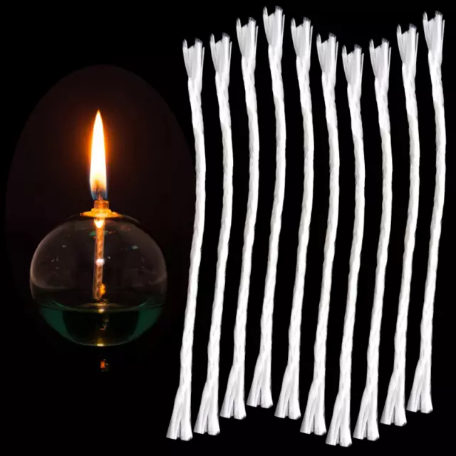 10Pcs 1mm-6mm Fiberglass Candle Wicks Replacement for Oil Lamps