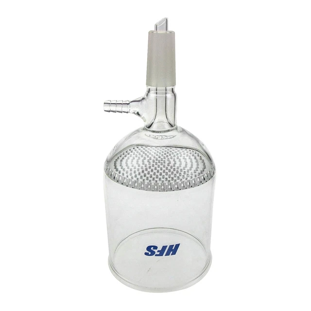 (R) Filter Funnel, Buchner, 24/40 Lower Vacuum Assembly, Fine Frit (600, Round,