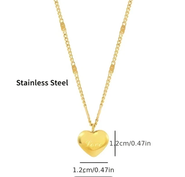 Collares 14K Collar Con Pendiente de Corazon Joyeria Fina Regalos para Mujeres