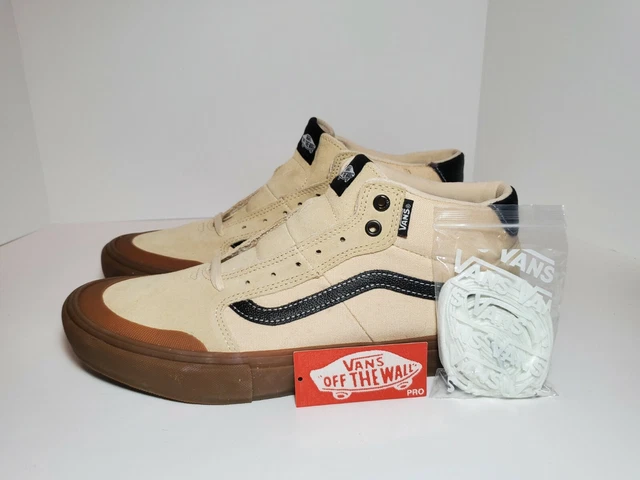 MENS VANS STYLE 112 Mid Pro TY Morrow Macadamia Gum Skate Shoe