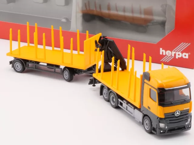 Herpa 306850 MB Actros Streamsp. Holztransporter NEU! OVP SG 1703-10-05