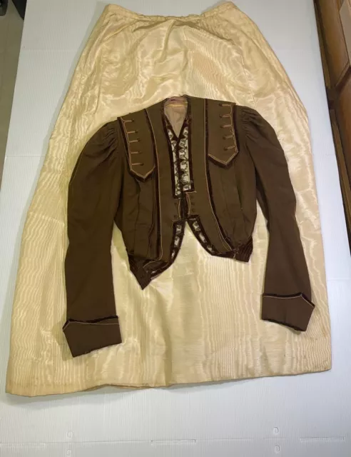 Original 1800s Women's Top and Long Skirt (Hand Made 1800s Originals)