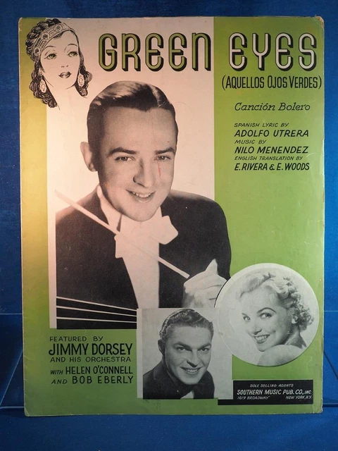 Vintage Feuille Vert Eyes JIMMY Dorsey Recueil de Chansons