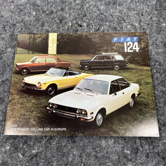 1972 Fiat 124 Dealer Sales Brochure 