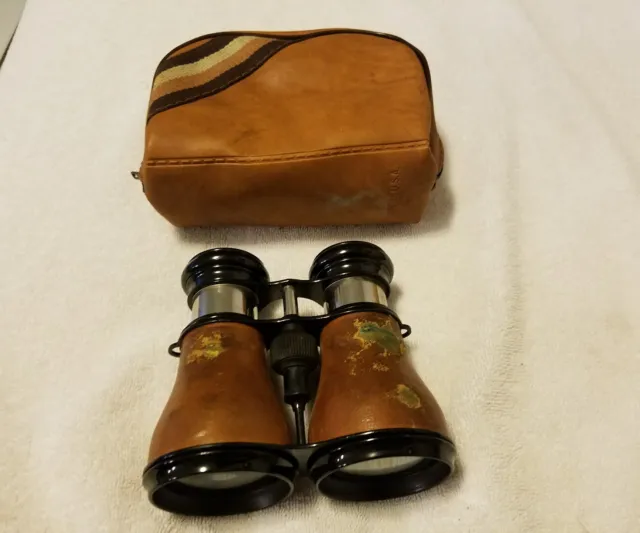 Vintage Jeno Binoculars w/Case (Pre-Owned) Made in France