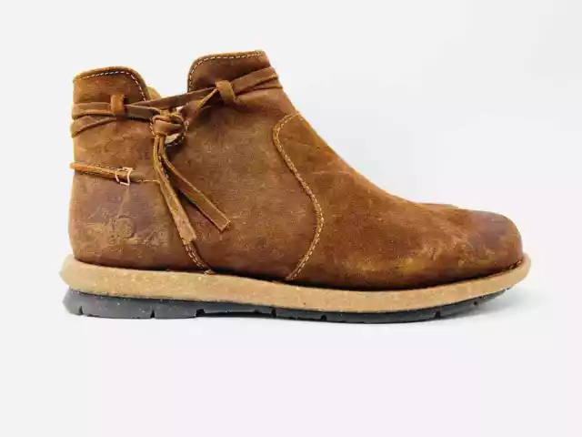 BORN SIZE 9.5 Brown Zipper Leather Shoes Ankle Boots $58.00 - PicClick