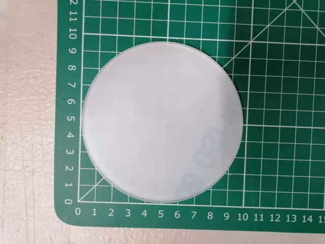 Laser cut clear acrylic plastic circle disc diameter 95mm thickness 3mm