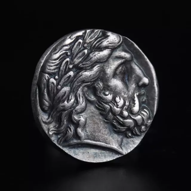 Ancient Greece Commemorative Silver Plated Coin Philip II of Macedon Tetradrachm