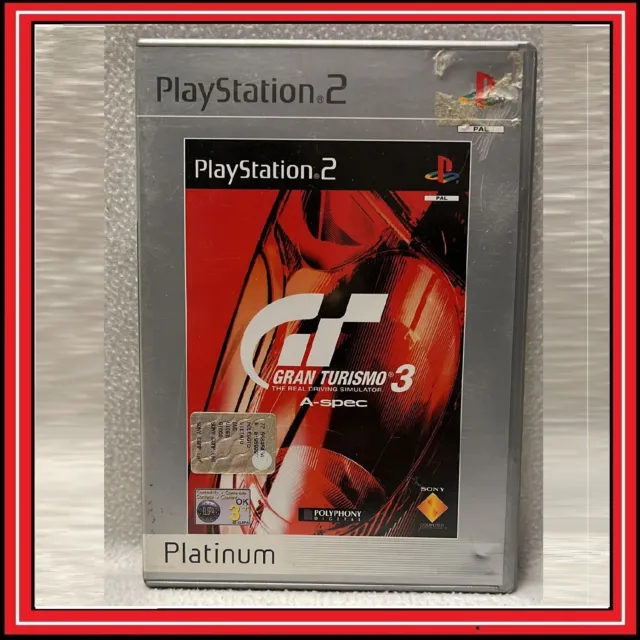 GRAN TURISMO 3 A-SPEC GT3 per PS2 Sony Playstation 2 Italiano Giochi PAL ITA