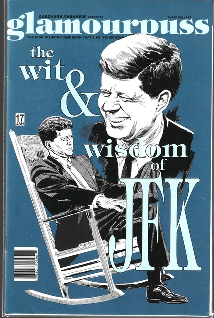 Glamourpuss #17 (Vf) Aardvark Vanaheim, Dave Sim Of Cerebus, Htf Jfk Cover
