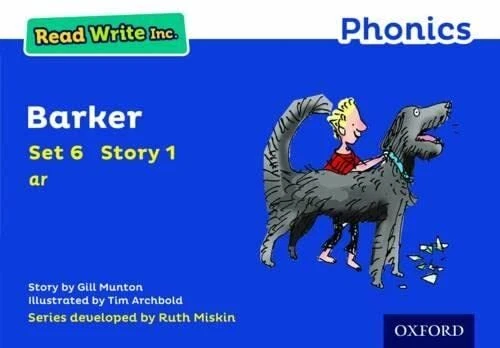 READ WRITE INC. Phonics: Blue Set 6 Storybook 1 Barker by Gill Munton ...