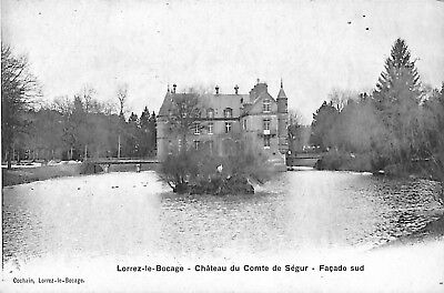 Seine et Marne CHÂTEAU du COMTE de SEGUR cpa Ecrite en 1908 LORREZ le BOCAGE 
