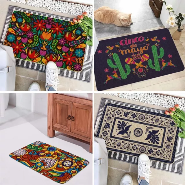 Cinco-De-Mayo Welcome Mat May 5th Carnival Front Porch Rugs  for Indoor Outdoor