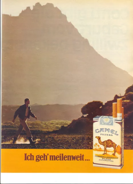 Camel Original Werbung 1975 vintage Ad Publicité Reklame # 1