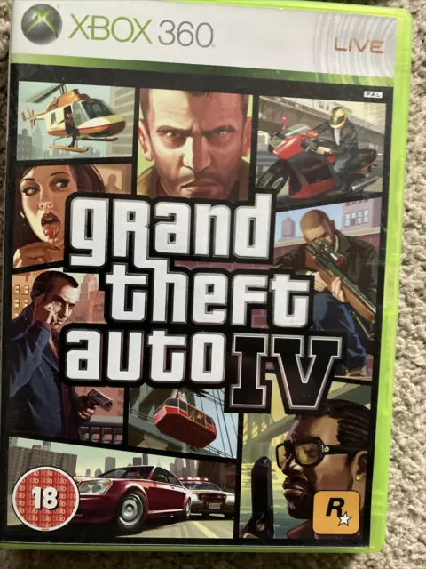 GTA 4 Grand Theft Auto IV 4 With Map  Xbox 360 UK PAL