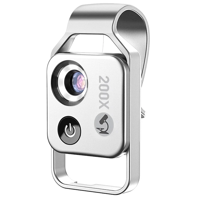 HidWee 200x Handy-Mikroskop Mit LED & CPL – Für Smartphone, IPhone, Android – Tragbar & Ohne App