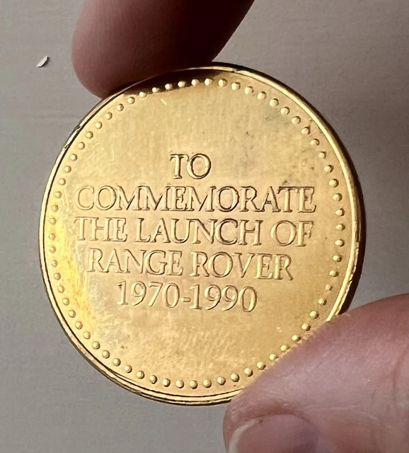 RANGE ROVER CLASSIC 20th Anniversary Commemorative Coin 1970 - 1990 £42 ...