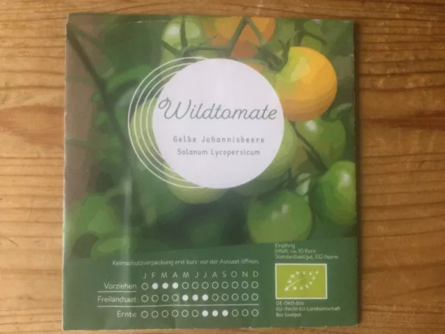 Wildtomate gelbe Johannisbeere Bio Saatgut Tomatensamen samenfest