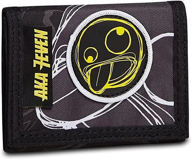 Portafoglio Seven Aka 7even Nero Bambino Ragazzo Unisex Portamonete Banconote